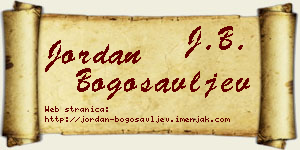 Jordan Bogosavljev vizit kartica